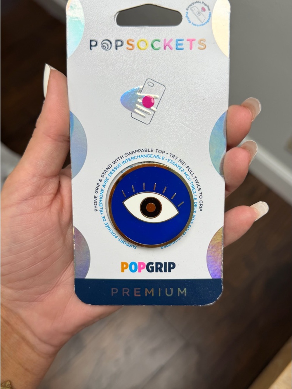 PopSocket PopGrip Premium Blue Evil Eye Phone Grip